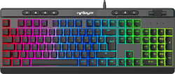 Warp Spectra WRP-S1 RGB Full Membran 104 Tuşlu Ekstra Multimedya Rollover Ses Kontrol Mekanizmalı Reflex Örgü Kablolu Gaming Klavye - 1